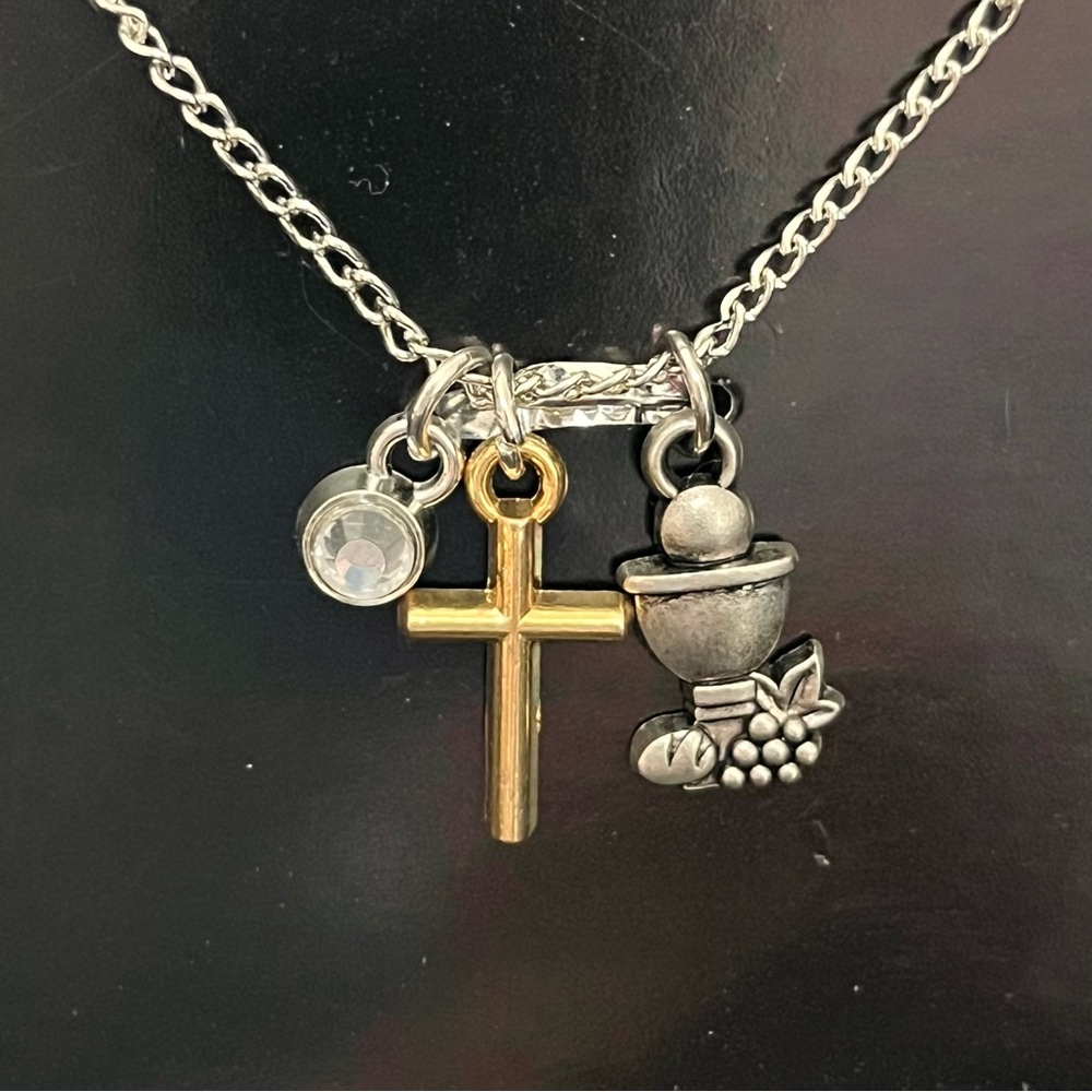 First Holy Communion Necklace by Ganz is NWT